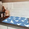 Vogels - Wit - Patroon Inductie beschermer vinyl 3mm klein -sfeer3