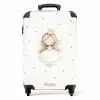 Ballerina prinses tussen beige stippen NBS - Handbagage koffer - Volwassenen Unisex middel -productfoto_recht