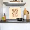 Oranje - Quote - Sun Inductie beschemer met haakjes middel -sfeer2