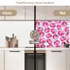 Bloemen - Rozen - Patroon keuken achterwand 2 middel 871 -voor-na2_NL