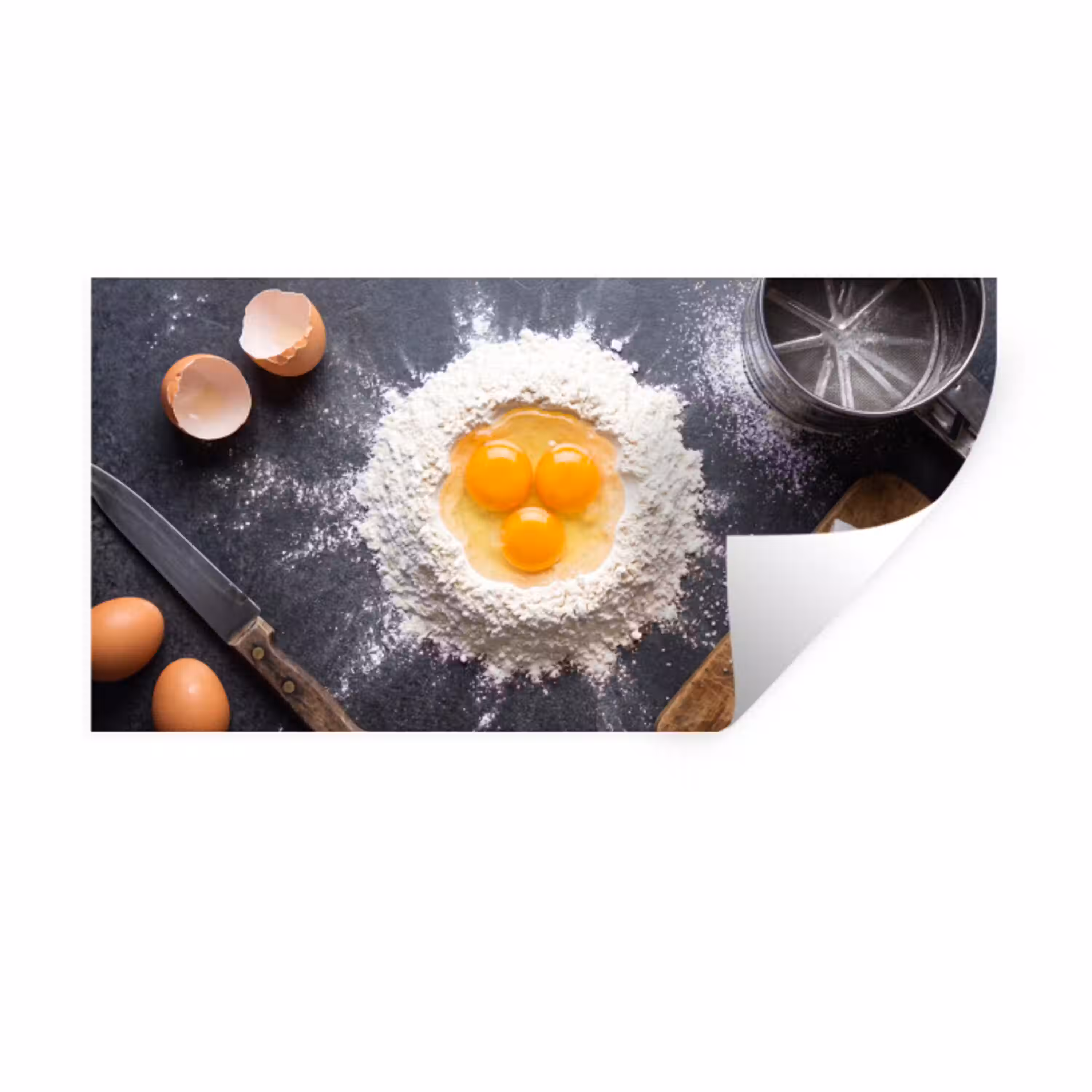 Eten - Bakken - Keuken Muursticker klein -3d