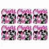 Cheers - Hond - Roze - Wijn onderzetter kurk middel -3d