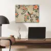 Vogel - Tak - Bloemen - Oranje PET vilt klein -sfeer5