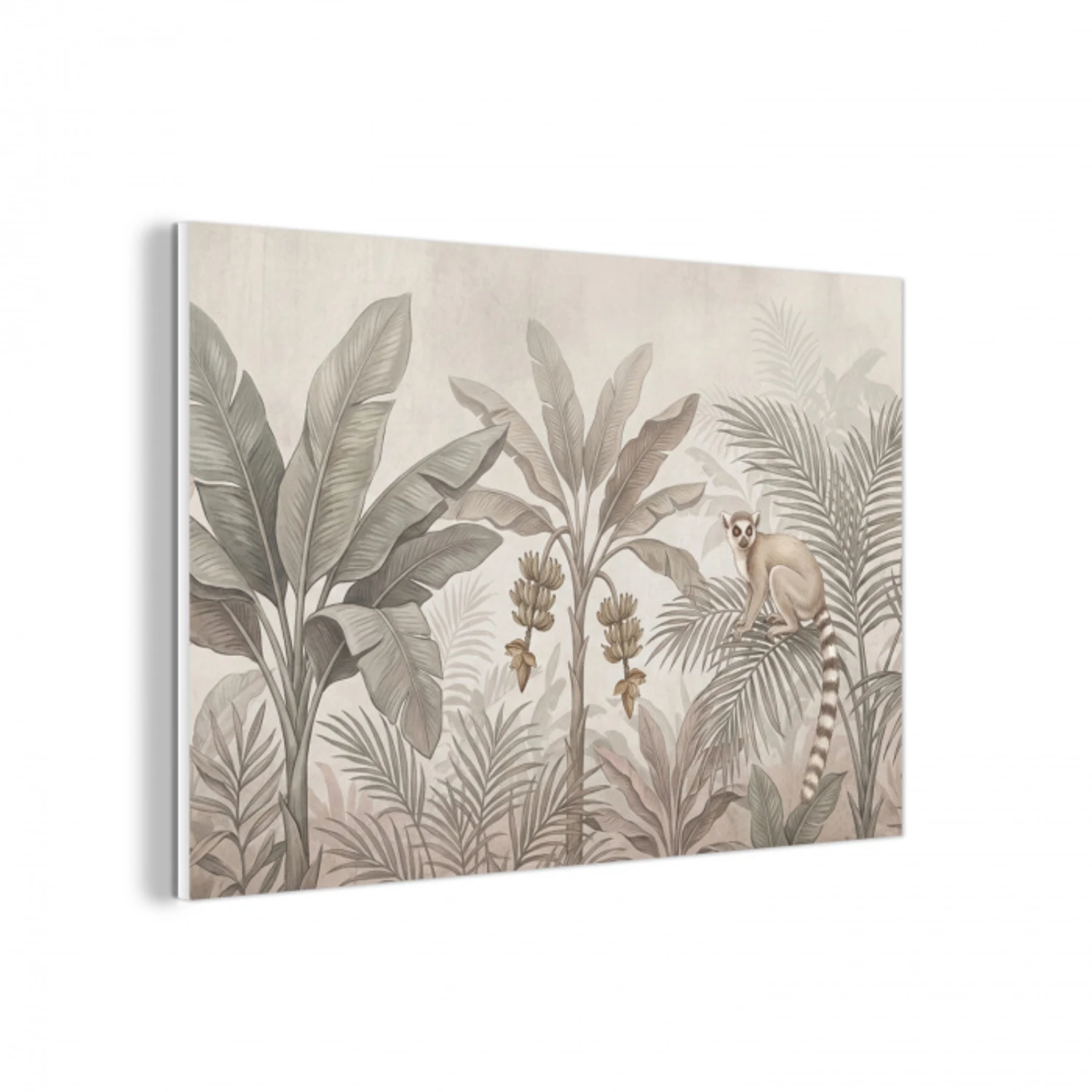 Natuur - Jungle - Ringstaartmaki - Bruin forex 5mm xxl -3d