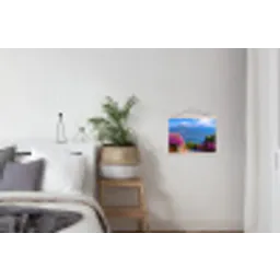 Lake Como - Italië - Landschap textielposter latten blank klein -woonkamer