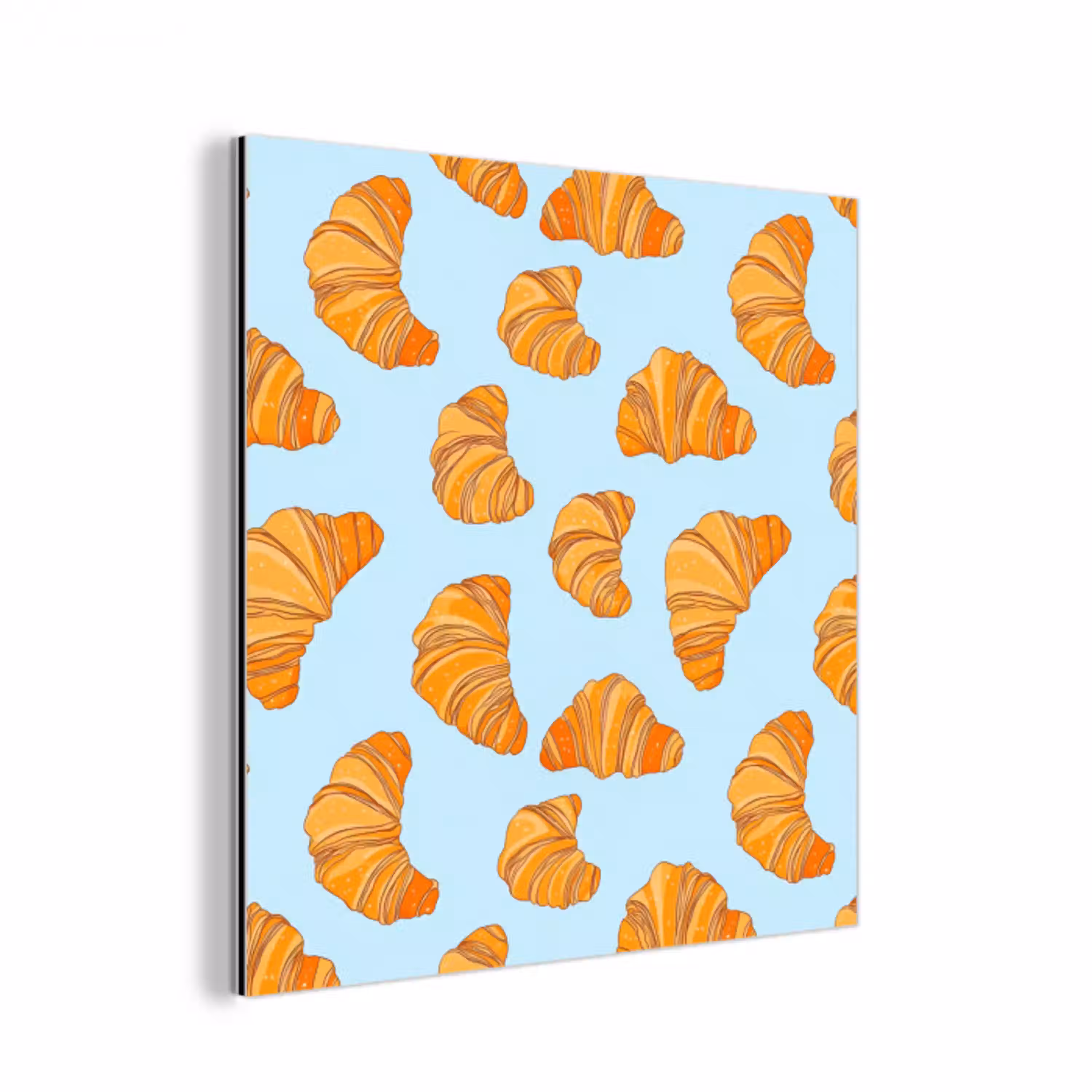 Croissant - Speels - Blauw aluminium wit klein 46 -3d