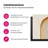 Minimalistisch - Boog - Lijnen - Beige Inductie beschermer vinyl 3mm klein -zzzzzzz-lf-ups