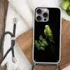 Parkiet - Tak - Bladeren - Geel Hoesje iPhone 16 Pro Max met koord klein -sfeer4