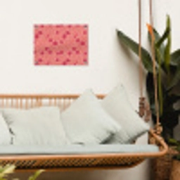 Weidebloemen - Romantisch - Roze tuinposter los doek klein 239 -sfeer7