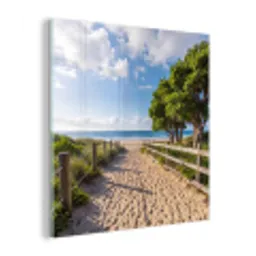 Strand - Zandpad - Oceaan - Natuur plexiglas 5mm klein -z3d