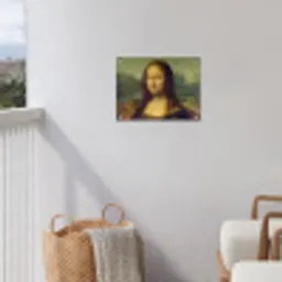 Mona Lisa - Leonardo da Vinci tuinposter los doek klein -sfeer8