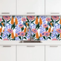 Patroon - Aquarel - Kleurrijk keuken achterwand 2 middel 871 -3d