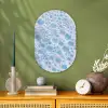 Schuim - Bubbels - Blauw Wandcirkel Ovaal Forex klein -sfeer2