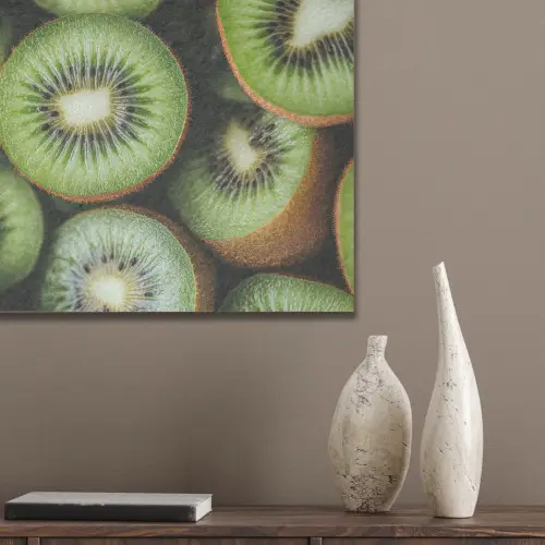 Kiwi - Fruit - Groen PET vilt klein -sfeer6_closeup