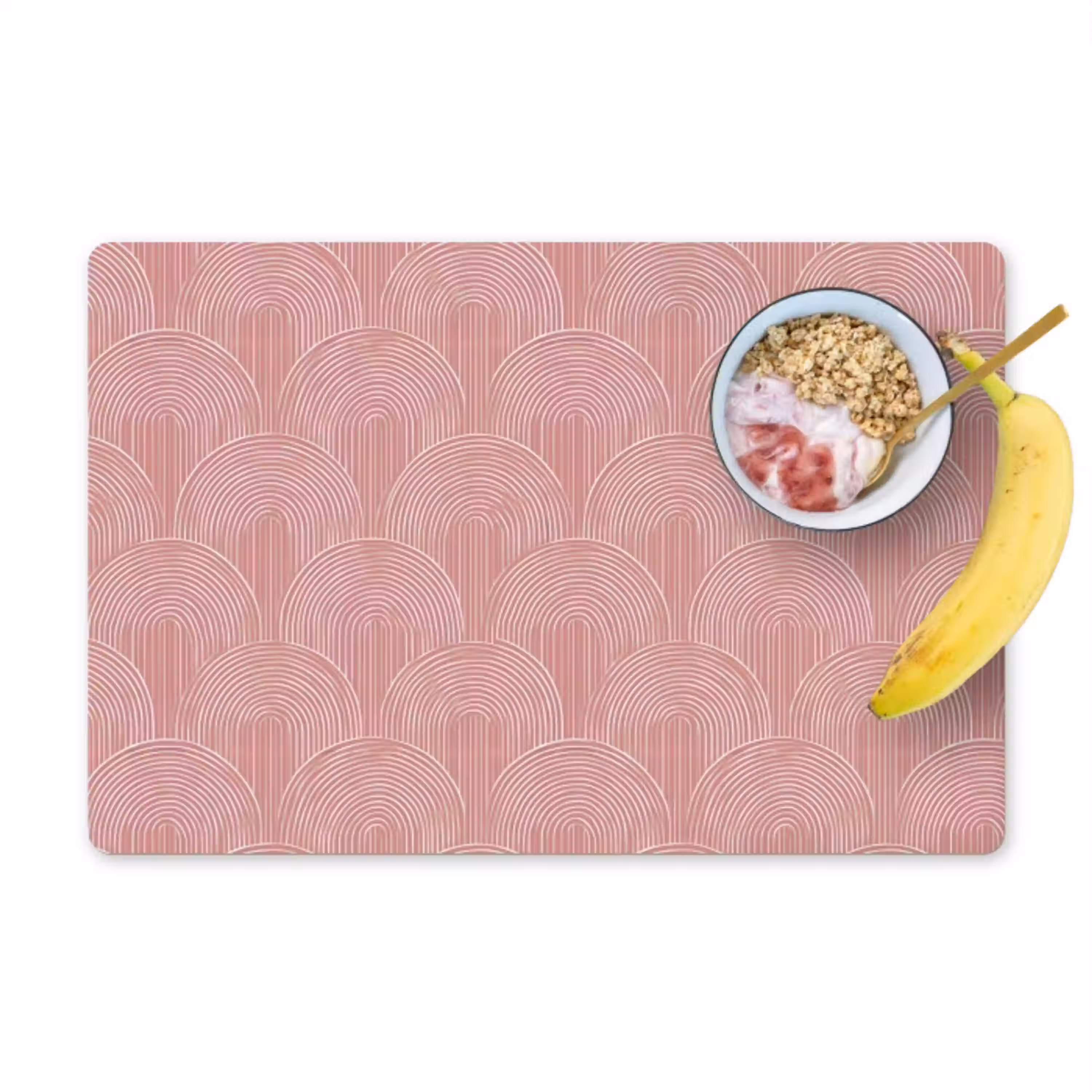 Oudroze - Bogen - Deco - Lijnen Placemat vinyl groot 368 -zzzproduct_Kitchenyeah-website