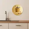 Pannenkoeken - Eten - Honing - Geel KitchenYeah - Keuken - Wandcirkel Forex klein -sfeer3
