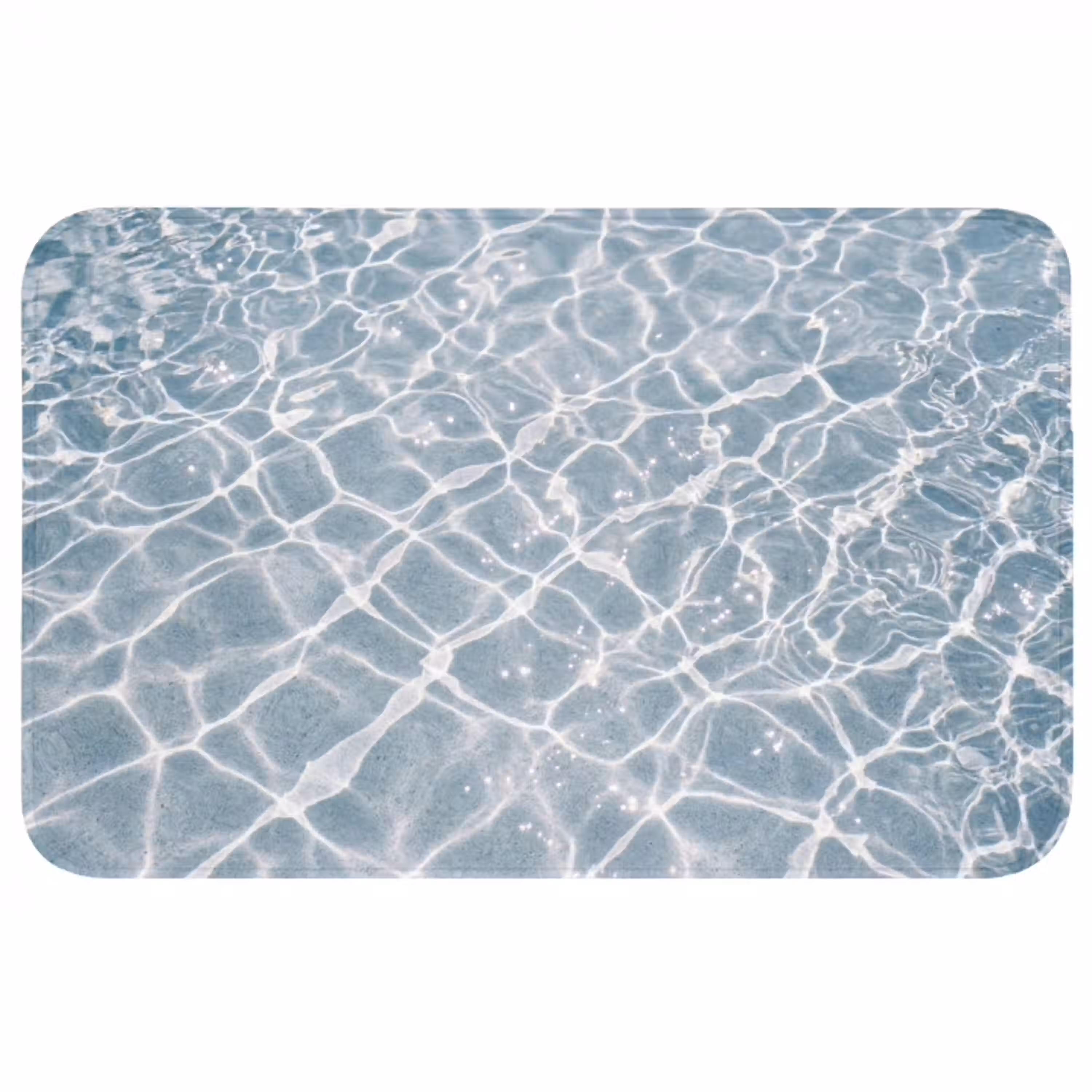 Water - Reflectie - Zonlicht Badmat middel -3d