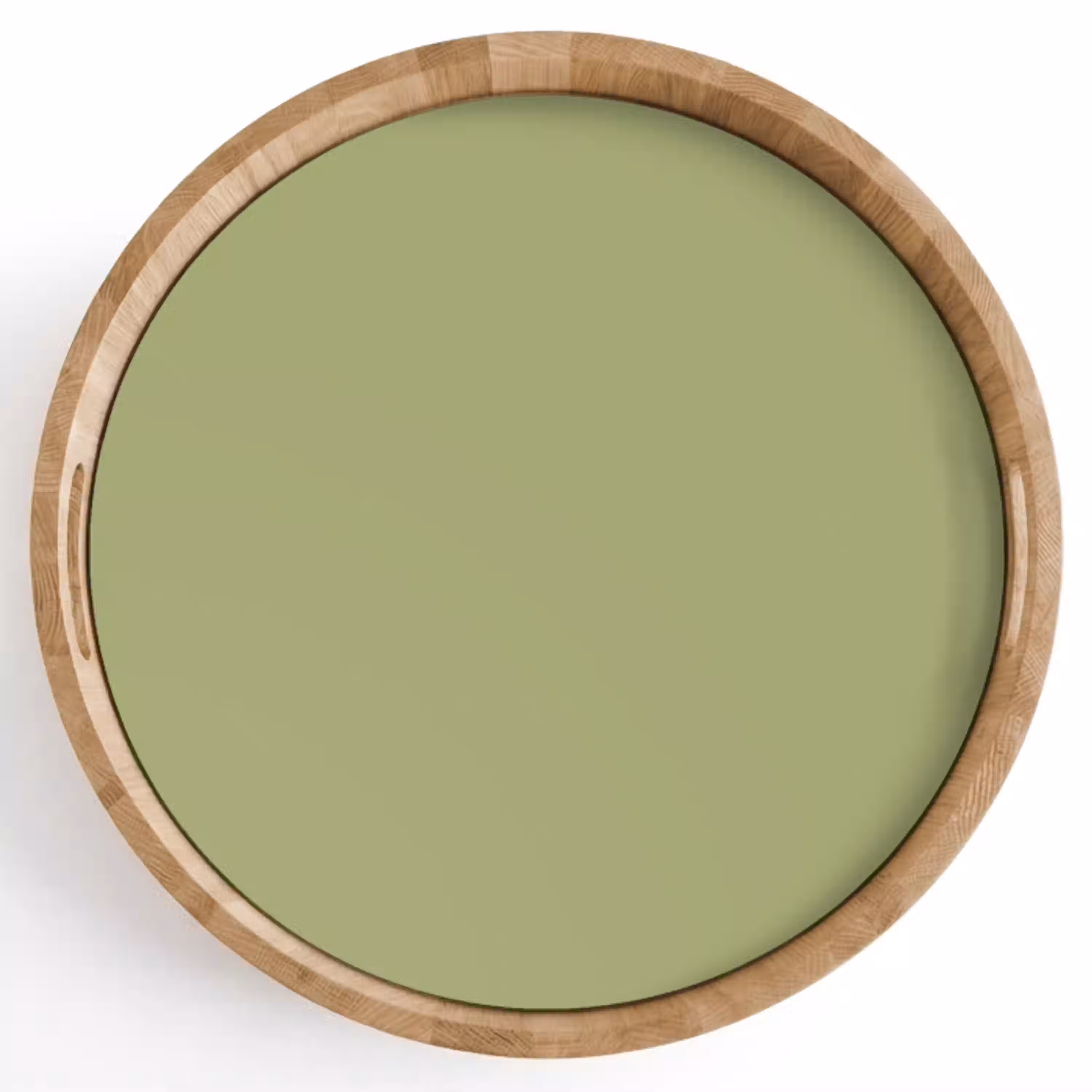 Whispering - Sage - Groen Dienblad Rond middel 914 -z3d_shopping