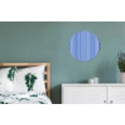Klassiek - Strepen - Blauw Wandcirkel aluminium klein 190 -slaapkamer