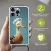 Eend - Koksmuts - Cute - Vogel Hoesje iPhone 16 Pro Max met koord klein -sfeer2_NL