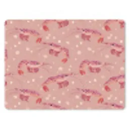 Garnalen - Stippen - Roze muismat rubber klein 262 -3d