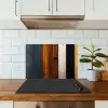 Hout - Planken - Donker - Warm keuken achterwand spatscherm klein -sfeer2