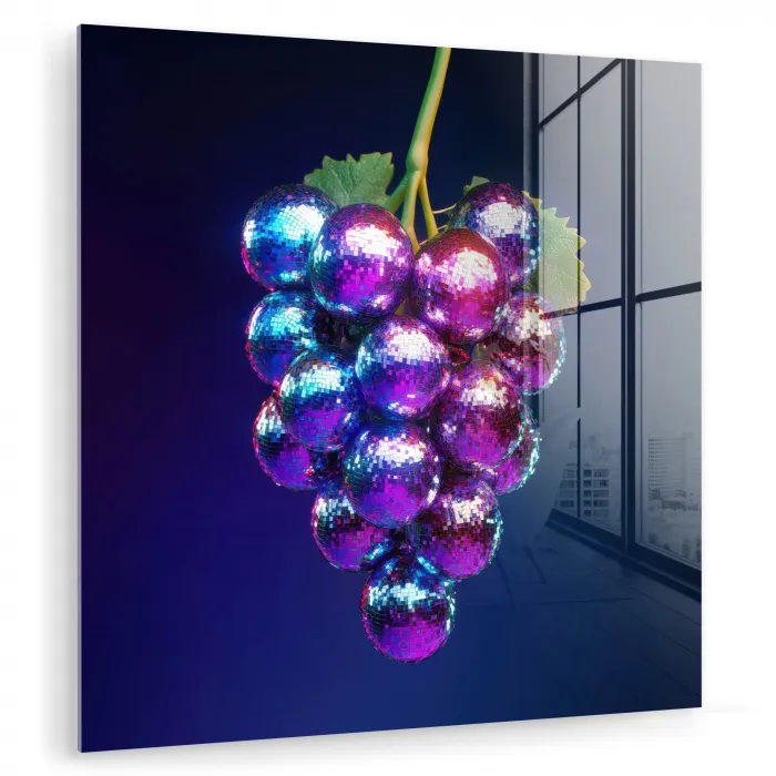 Paars - Disco - Feest - Druif plexiglas 5mm klein -zzzproduct_nieuw