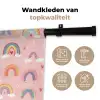 Regenboog - Patroon - Pastel - Handgetekend Wandkleed katoen klein -sfeer2