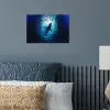 Walvis - Vissen - Donkerblauw poster papier klein -sfeer2