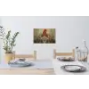 Kerstgnome - Konijntjes - Kleurrijk Muursticker klein -eettafel
