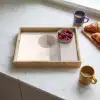 Minimalistisch - Cirkel - Lichtgrijs Dienblad Rechthoek middel -sfeer2