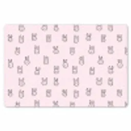 Konijnen - Minimalistisch - Roze Placemat vinyl groot 368 -zzsfeer1_Kitchenyeah-website