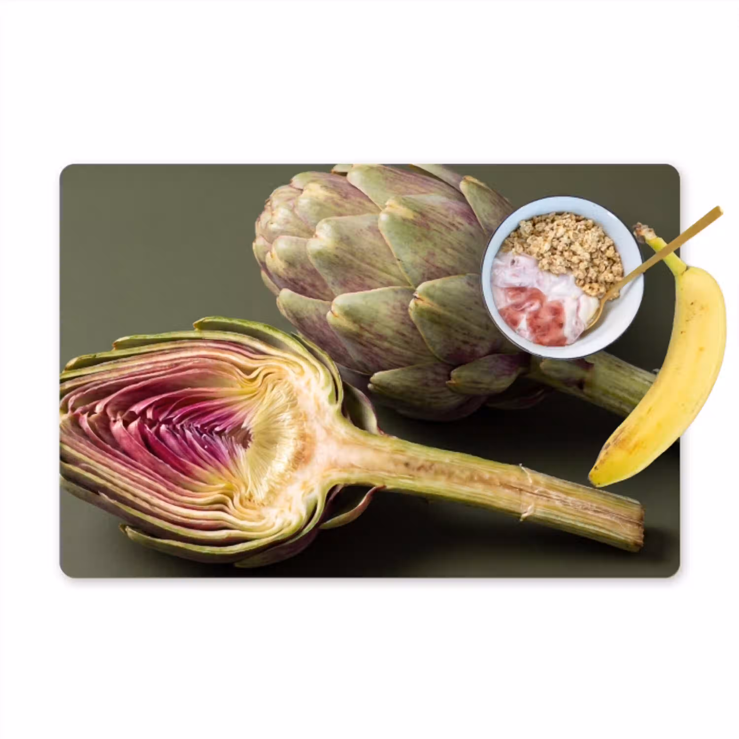 Artisjok - Paars - Voedsel Placemat vinyl groot -zzzproduct_Kitchenyeah-website