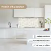 Bloemenpatroon - Silhouet - Wit keuken achterwand 2 middel 871 -sfeer4_NL