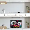 Street Art - Kleurrijk - Muur keuken achterwand spatscherm klein -voor_na_NL