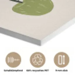 Appels - Groen - Illustratie - Bladeren PET vilt klein -closeup_DE