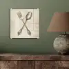 Beige - Vintage - Bestek plexiglas 5mm klein -sfeer3