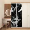 Paard - Sport - Zwart - Wit deurposter klein -sfeer3