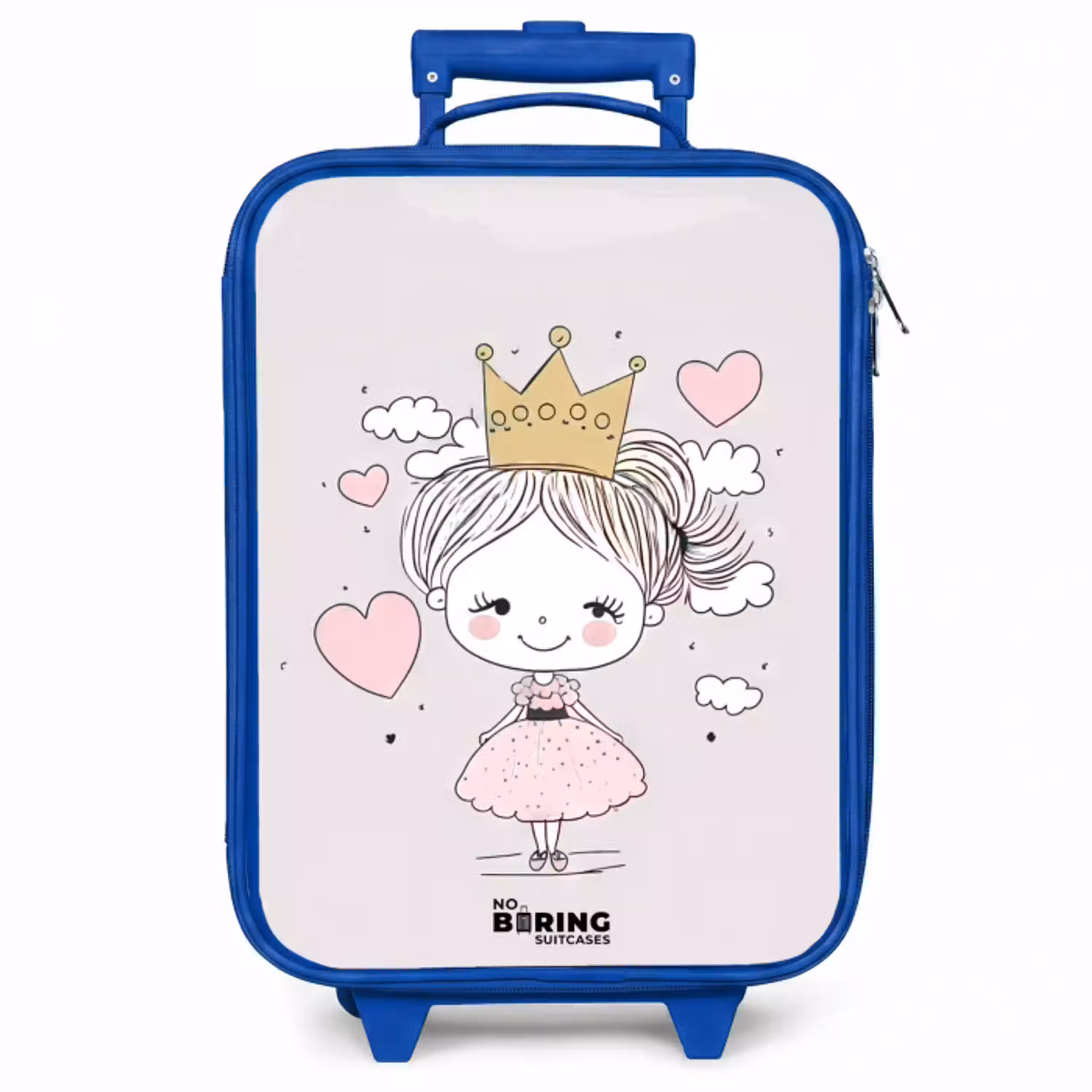 Kleine prinses met hartjes Kinderkoffer - Blauw klein -zzz_website3d