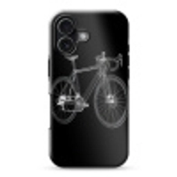 Lijnen - Illustratie - Wit Toughcase MagSafe Apple iPhone 17 klein -3d