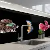 Vissen - Kleurrijk - Dieren keuken achterwand 2 middel -3d_schuin