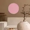 Roze - Kleuren - Interieur - Effen - Kleur Wandcirkel kunststof plaat 5mm dik klein 188 -sfeer1
