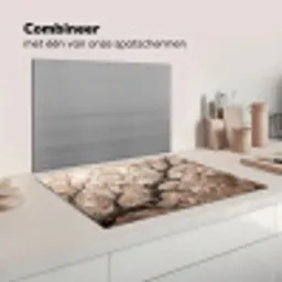 Bloesem - Takken - Schilderij - Beige - Serene Inductie beschermer vinyl 3mm klein -wsfeer7_website