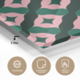 Groen - Roze - Retro - Sterren plexiglas 5mm klein 11 -wsfeer2_DE