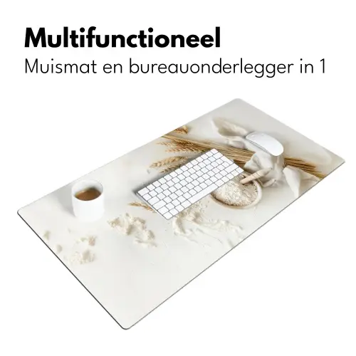 Bloem - Hout - Tarwe Muismat XXL klein -sfeer4