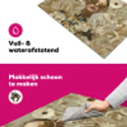 Vrouw - Bloemen - Zonnebril - Wit Inductie beschermer vinyl 3mm klein -wsfeer6_website