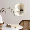 Cirkel - Compositie - Diepte - Beige Wandcirkel kunststof plaat 5mm dik klein -sfeer4