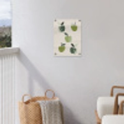 Appels - Groen - Illustratie - Bladeren tuinposter los doek klein -sfeer8