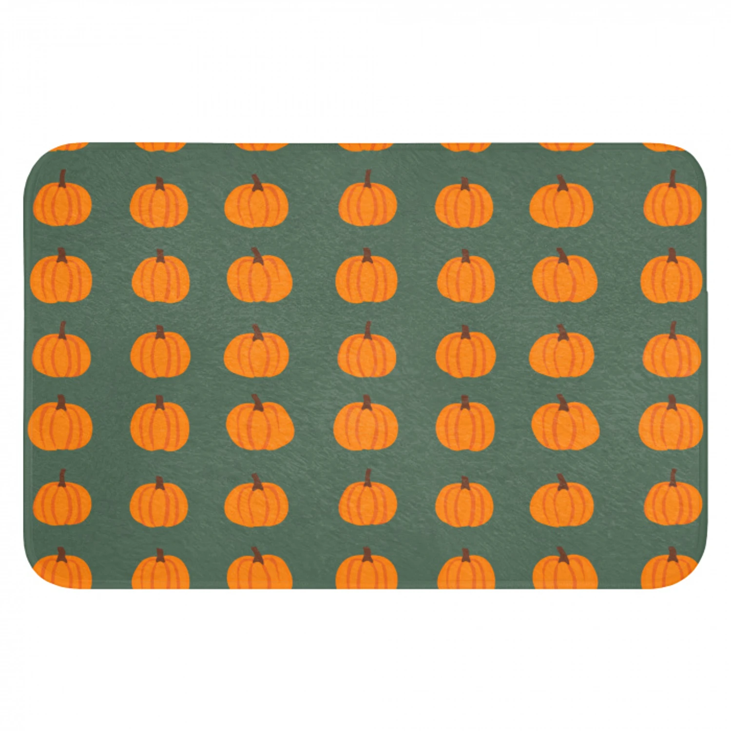 Pompoen - Patroon - Oranje Badmat klein 997 -3d