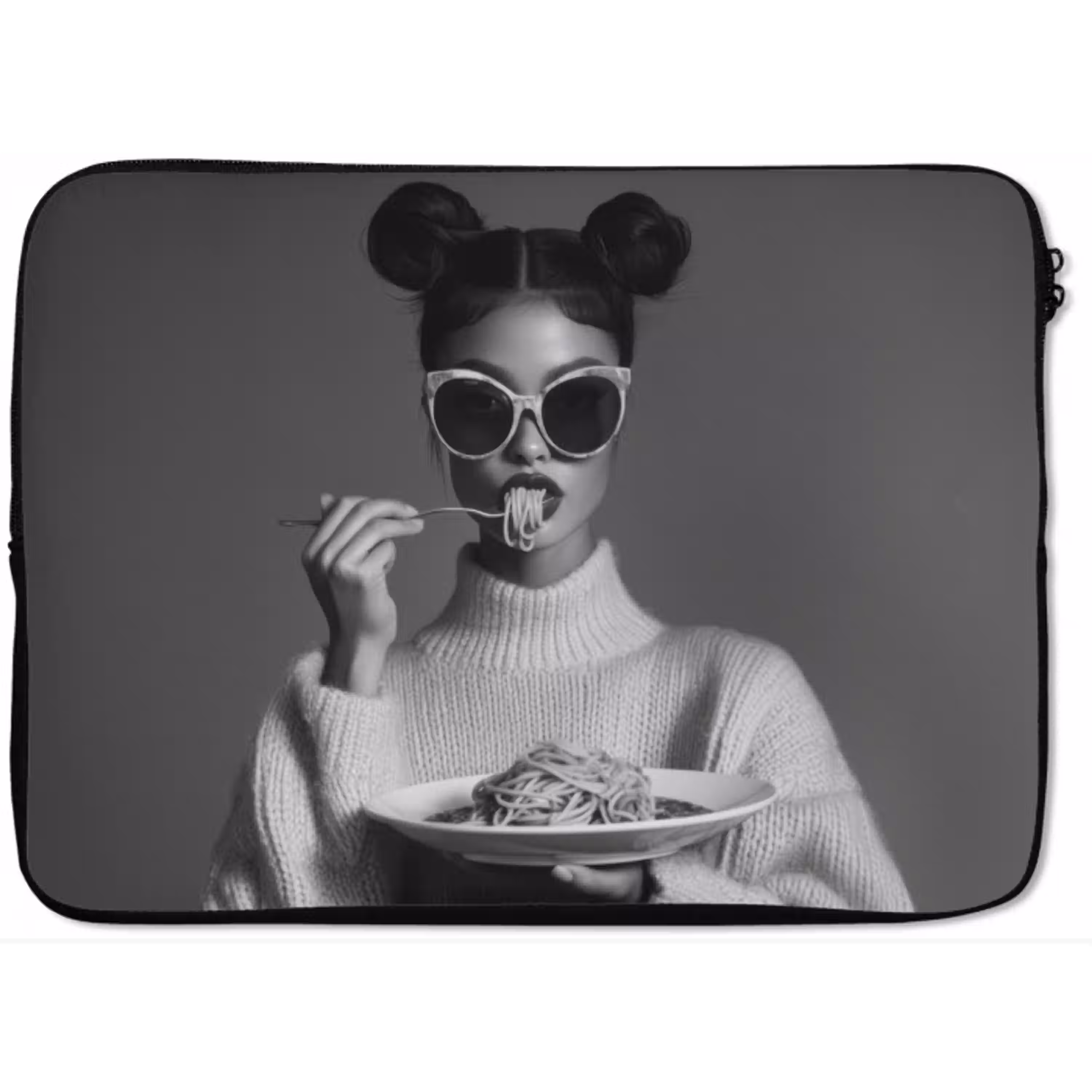 Vrouw - Pasta - Zonnebril laptophoes neopreen klein -zkaufland3dotto